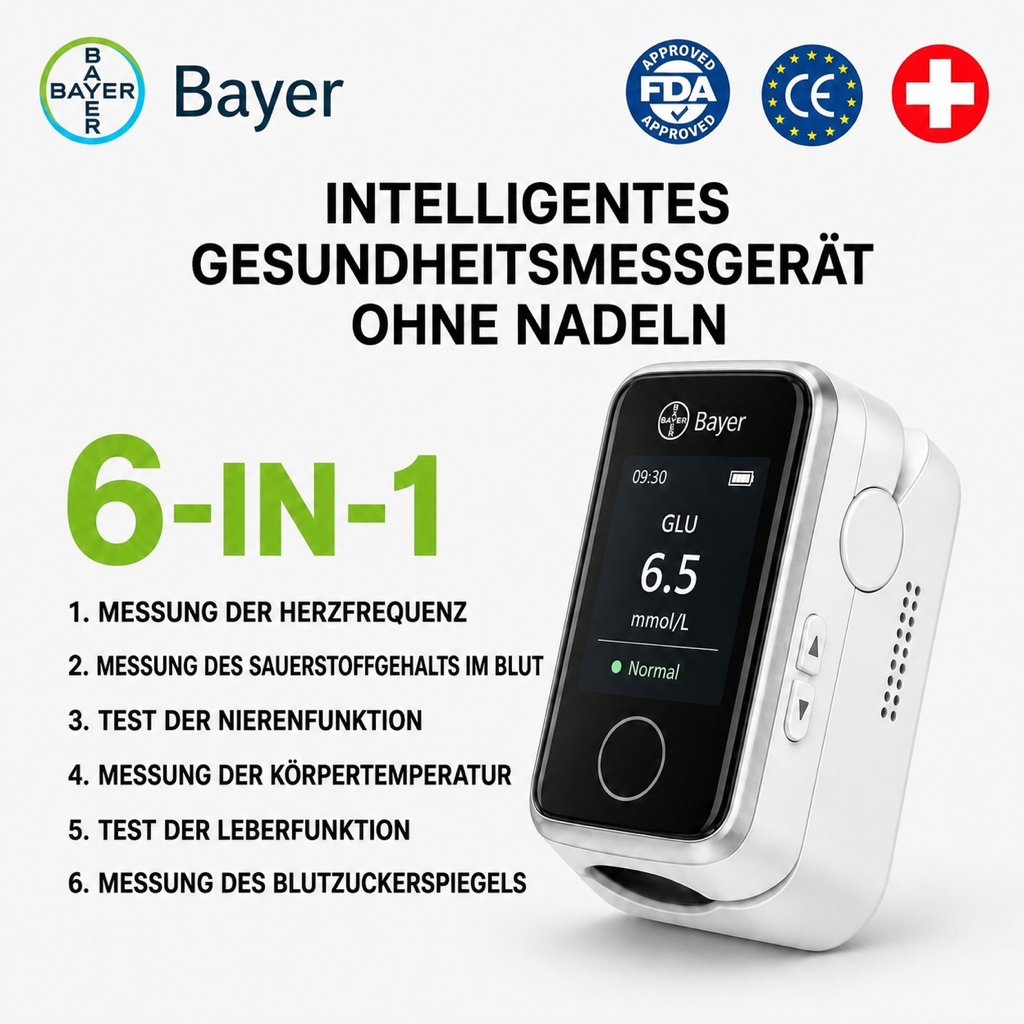 [12-in-1] Neuestes nicht-invasives Smart-Blutzuckermessgerät