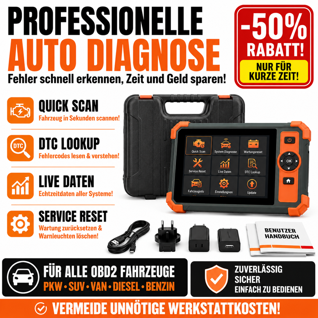 Profi KFZ Diagnosegerät Auto OBD2 Scanner All System Auslesegerät